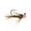 Umpqua Feather Merchants PINK BEAD JIG CDC PHEASANT TAIL NYMPH Flies