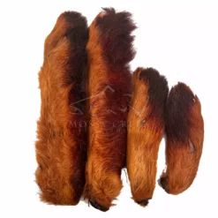Hareline Snowshoe Rabbits Feet Hair & Fur