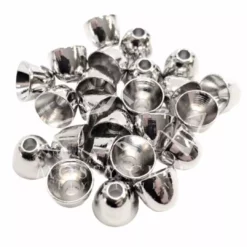 Wapsi Fly Beads, Cones, Eyes Brass Conehead Nickel Silver