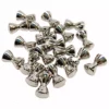 Beads, Cones, Eyes Hareline Brass Dumbell Eyes Silver