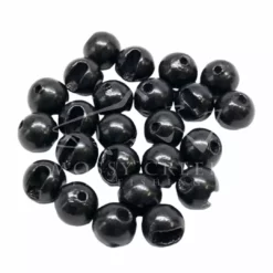 Fulling Mill Slotted Tungsten Bead Matte Black Beads, Cones, Eyes