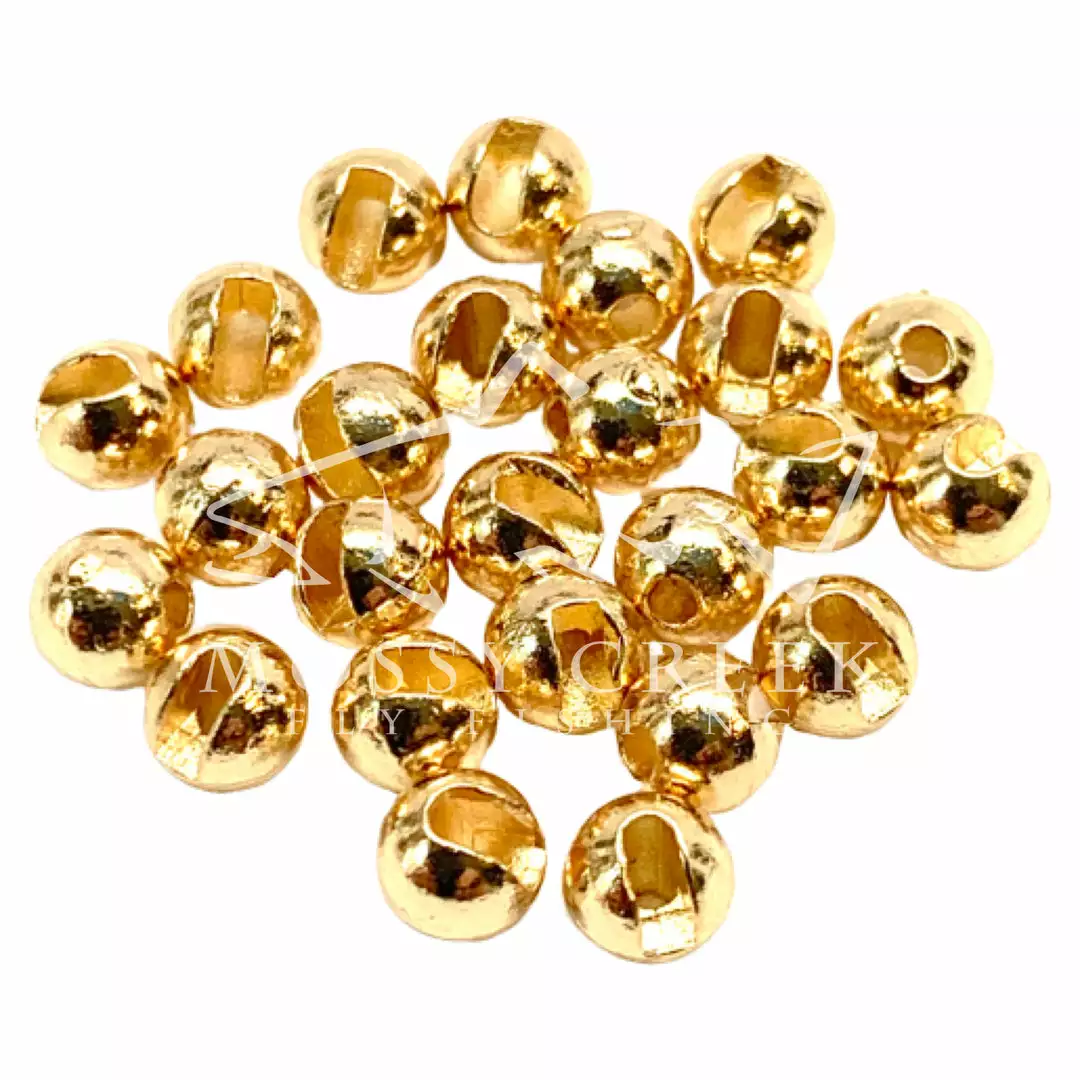 Fulling Mill Beads, Cones, Eyes Slotted Tungsten Bead Gold 1 Fulling Mill Beads, Cones, Eyes Slotted Tungsten Bead Gold