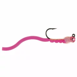 Umpqua Feather Merchants Squirmy Wormie Jigged Pink Flies