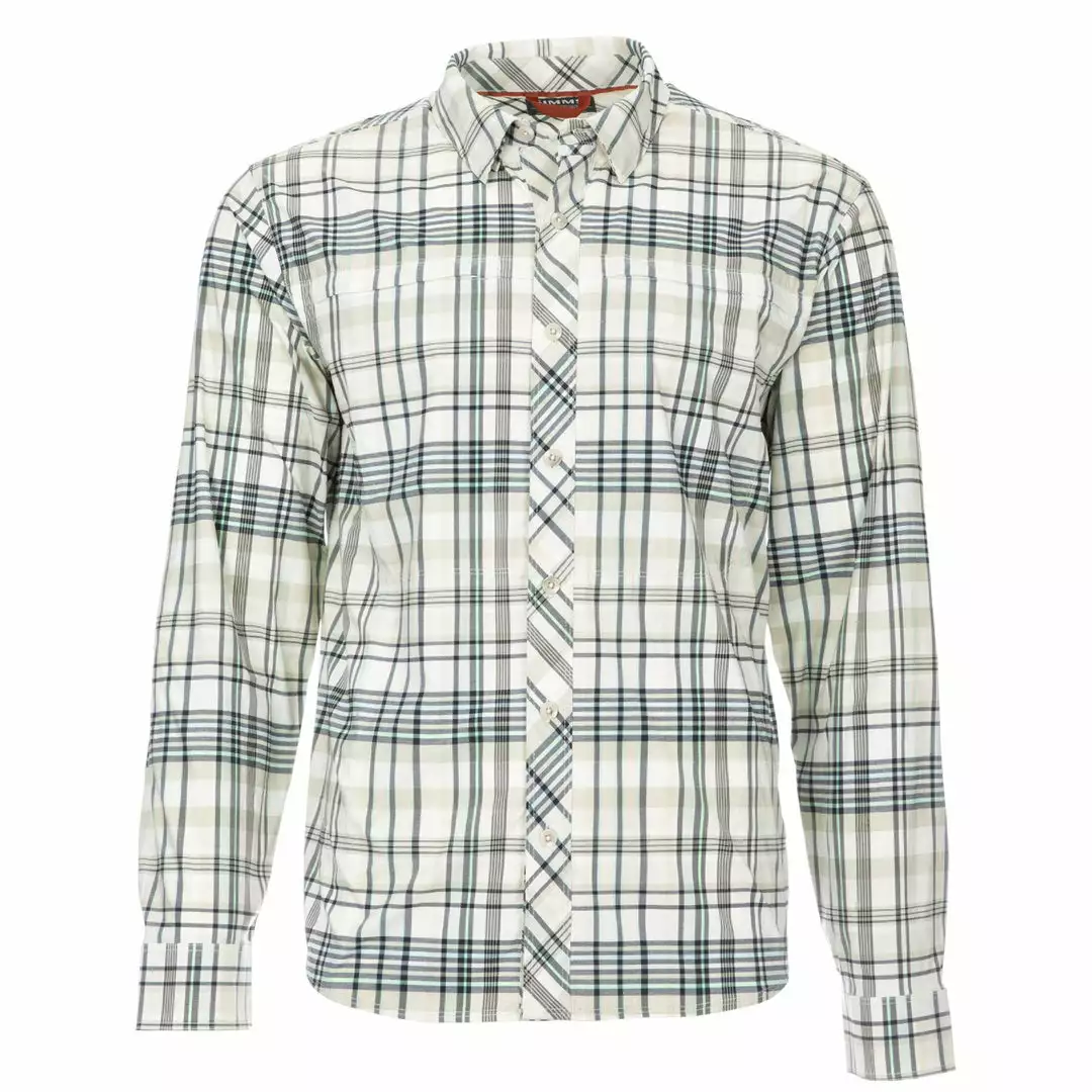 Simms Fishing Products Simms Stone Cold Shirt Pearl Madras Plaid SALE 1 Simms Fishing Products Simms Stone Cold Shirt Pearl Madras Plaid SALE