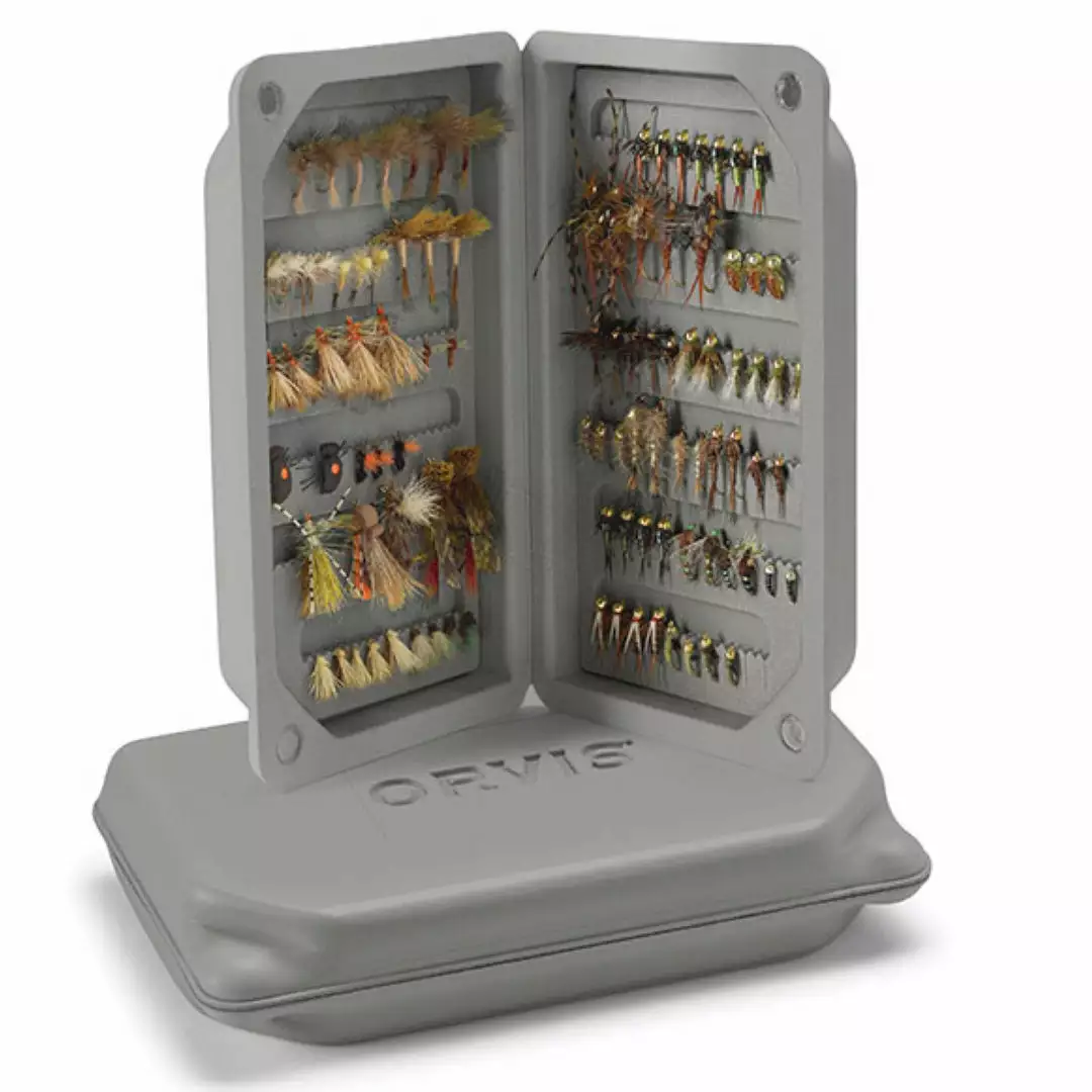 Fly Boxes Orvis Ultralight Floating Foam Fly Box Storm Gray 1 Fly Boxes Orvis Ultralight Floating Foam Fly Box Storm Gray