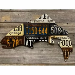 Gifts Cody Richardson's Virginia Antique Trout License Plate Art